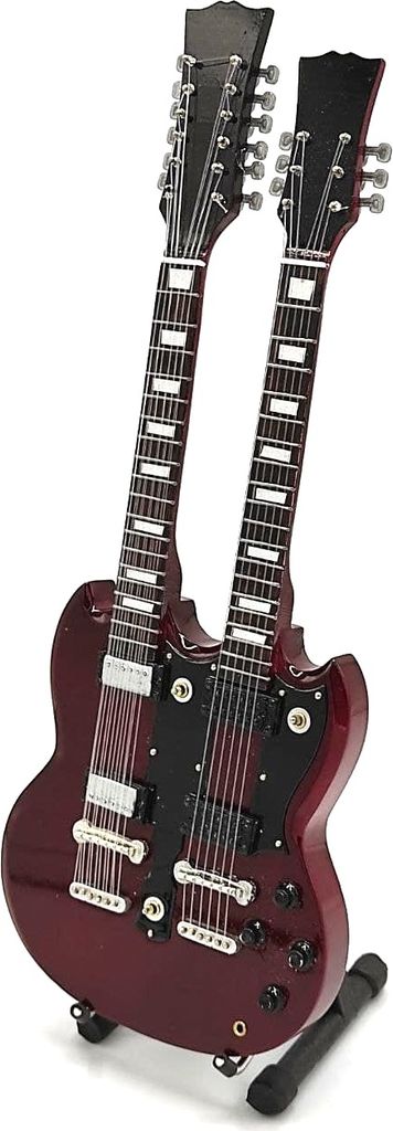 Led Zeppelin Mini Gitarre - Jimmy Page - Doppelhals Produktbild 