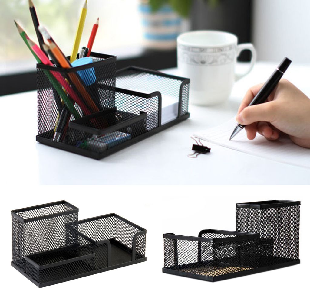Metall Mesh Desktop -Stifthalter Organizer Office Home Stationerie Aufbewahrungskoffer