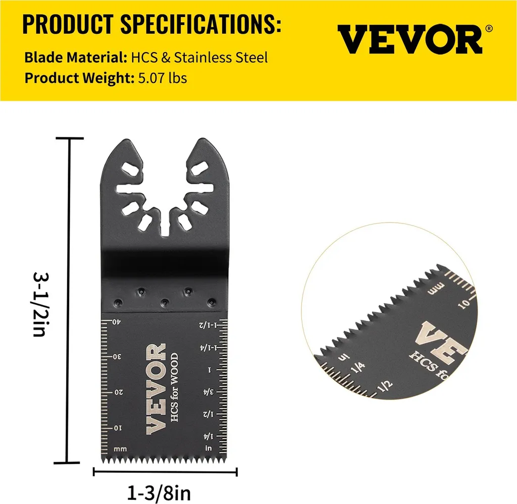 Lame de scie segmentée et oscillante Multitool en pack de 100 unités
