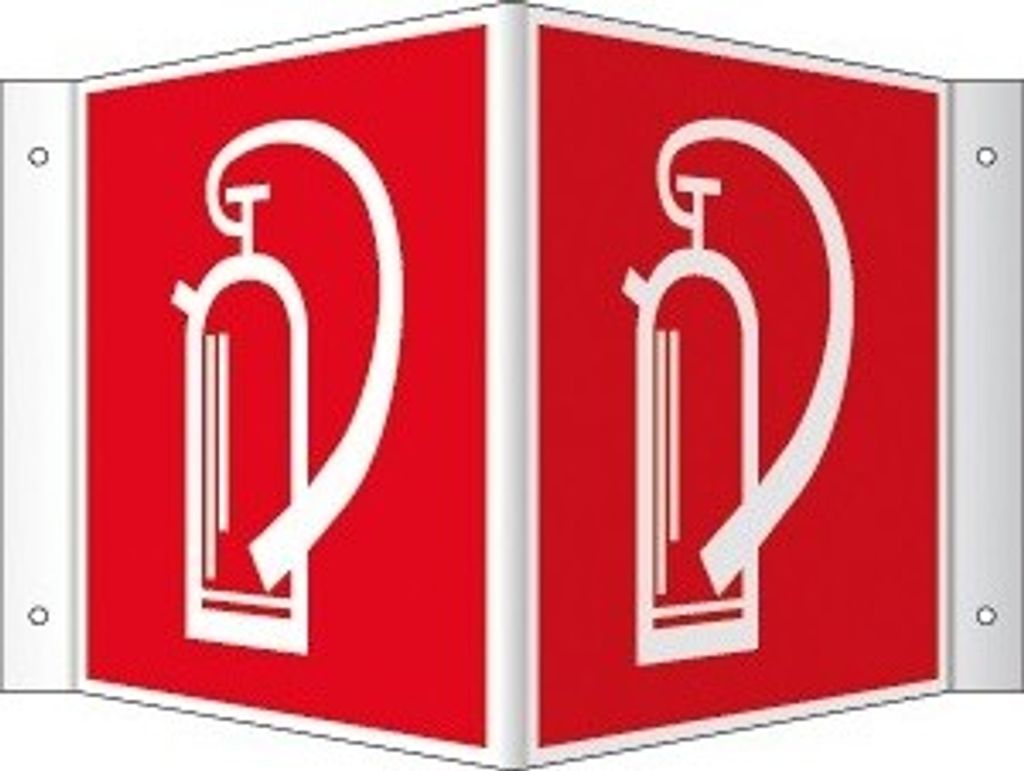 Dreifke Schild Feuerlöscher Winkelschild ASR A1.3 / BGV A8 langnachleuchtend...