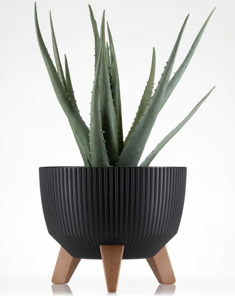HowHomely Blumentopf Rund 20 cm Höhe, ECO Pflanzkübel mit Produktbild 