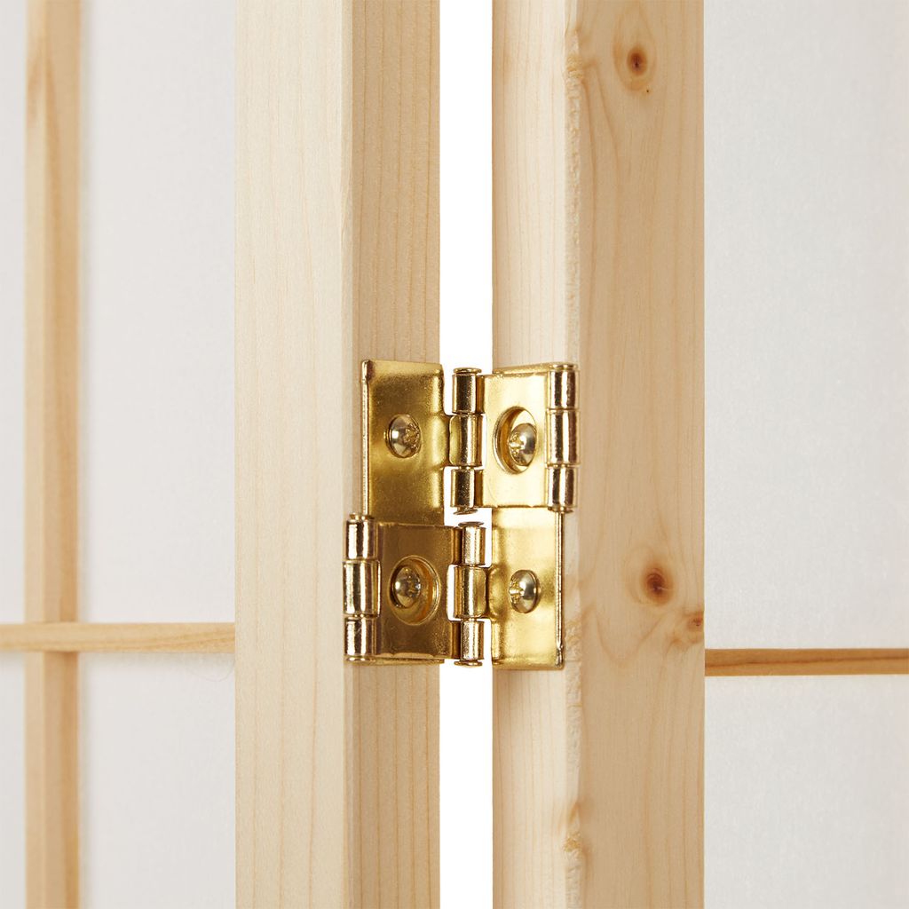 Homestyle4u 75, Paravent Raumteiler 4 teilig, Holz Natur, Produktbild 9