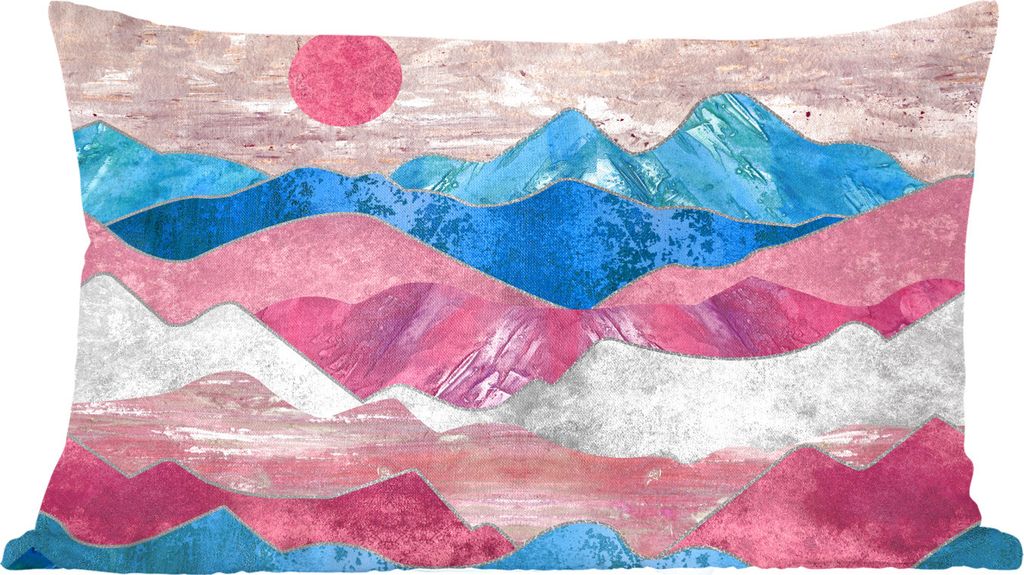 MuchoWow Zierkissen Sofakissen Wohnzimmer Dekokissen 60x40 cm Transgender - Stolz - Marmor - Kopfkissen - Polster mit Foto