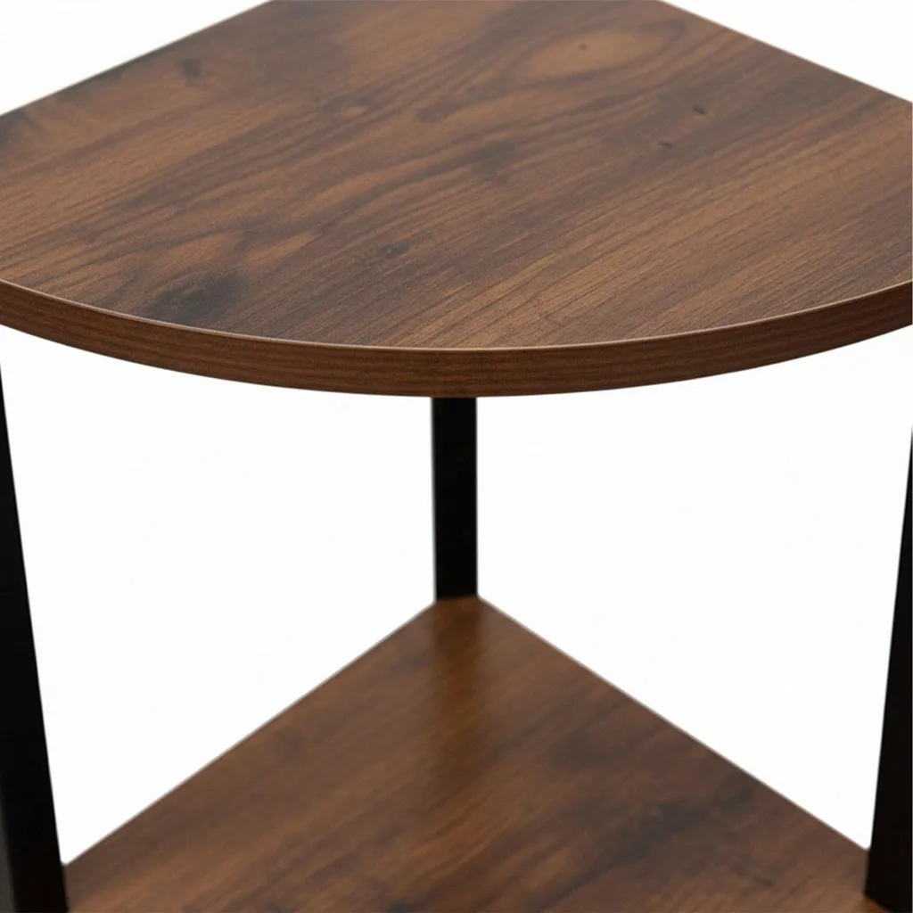 Meuble de rangement d'angle 5 étagères bois et métal - Gamme Loft Pro
