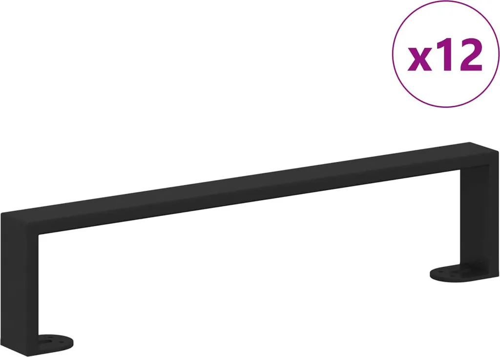 Trasforma il tuo Salotto con 12 Gambe vidaXL Ferro Nero 43,6cm DIY