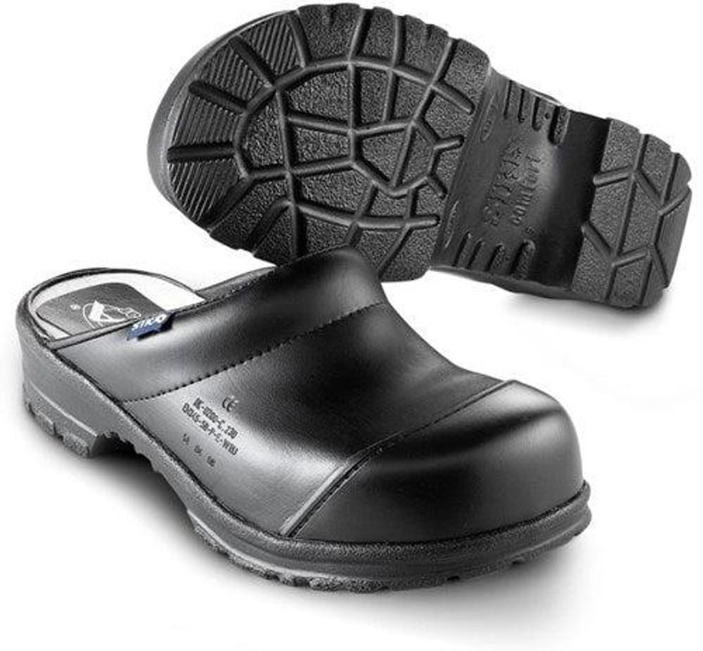 Buty ochronne Sika Comfort – otwarte klapki, czarne – Zdjęcie produktu 