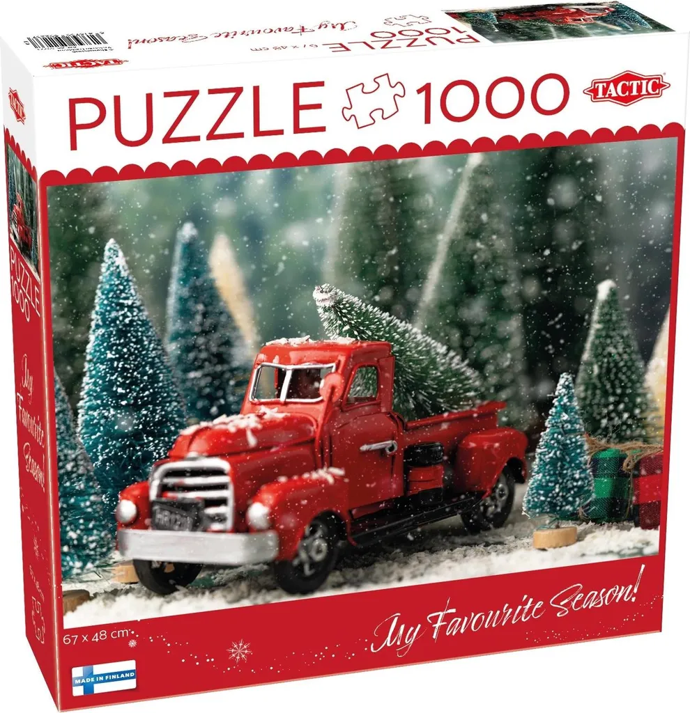 Grand puzzle adulte 1000 pièces thème sapin de Noël et miniature DIY
