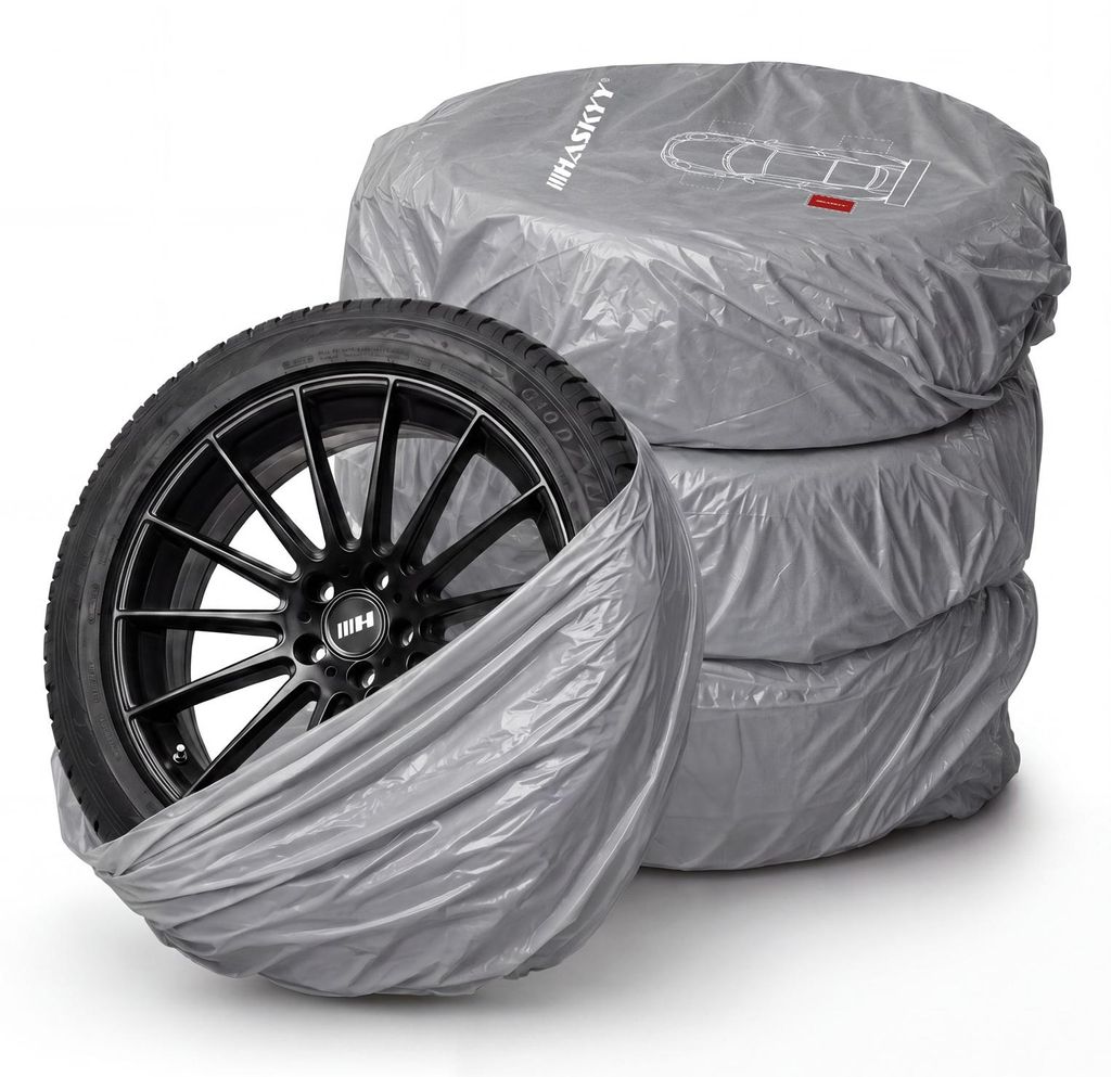 HASKYY 4tlg. XXL Reifen Taschen Tüten Satz 110x110 cm Produktbild 