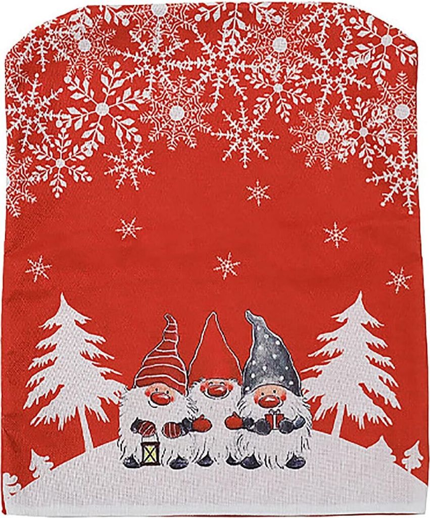 4 Stück Weihnachts-Stuhlhussen, Dekor, Produktbild 
