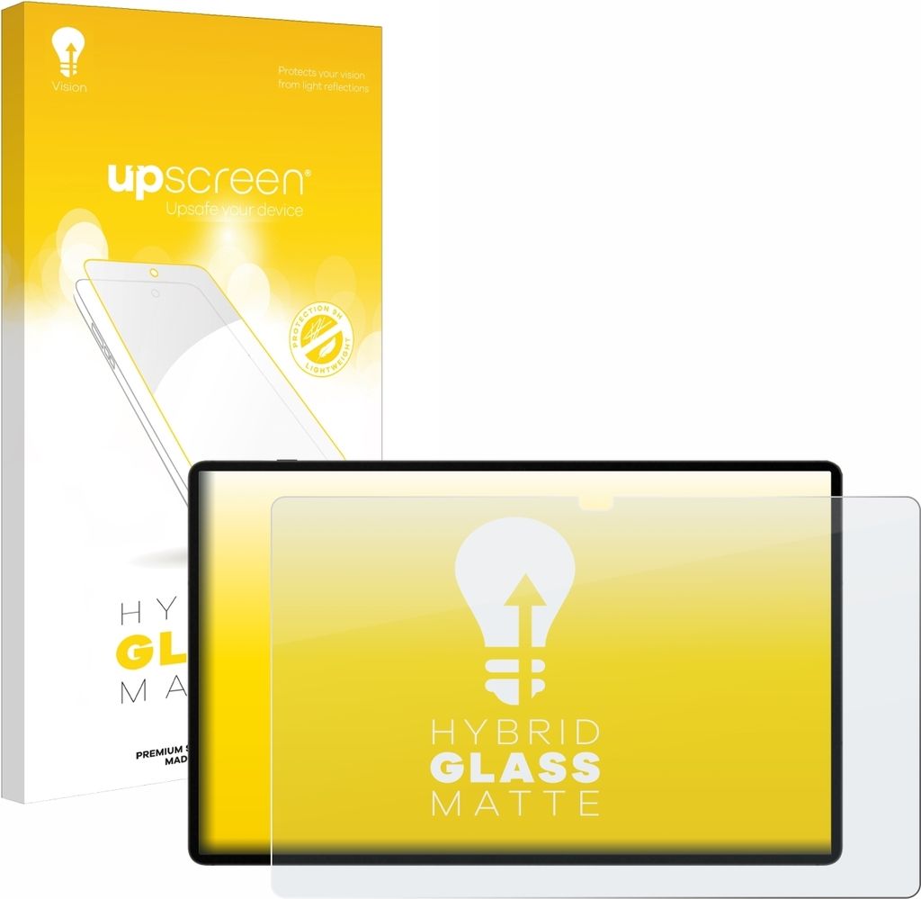 upscreen Entspiegelungs Schutzglas für Samsung Galaxy Tab S9 Ultra 5G Schutzfolie Panzer Folie Glas Display Schutz matt