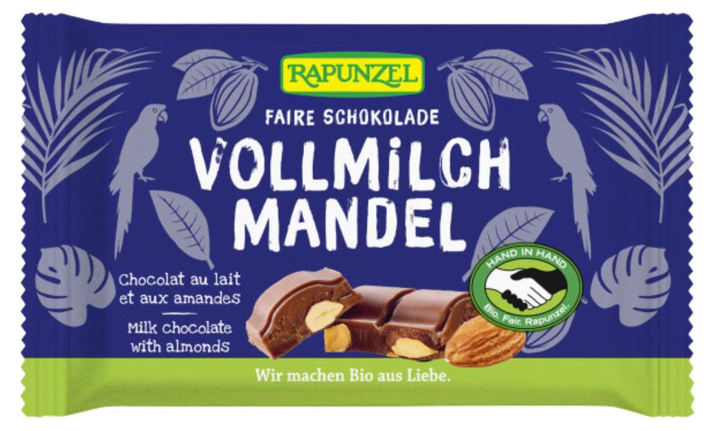 Cioccolato al latte - mandorle intere 100g Immagine del prodotto 