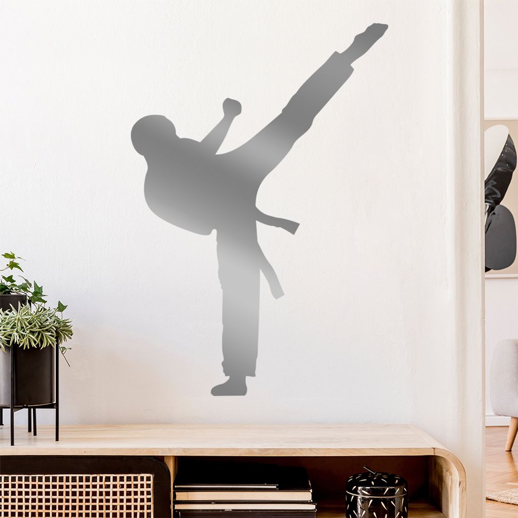 Karate Kampfsport Kämpfer Wandtattoo Wandaufkleber Wall Sticker - Dekoration, Küche, Wohnzimmer, Schlafzimmer, Badezimmer