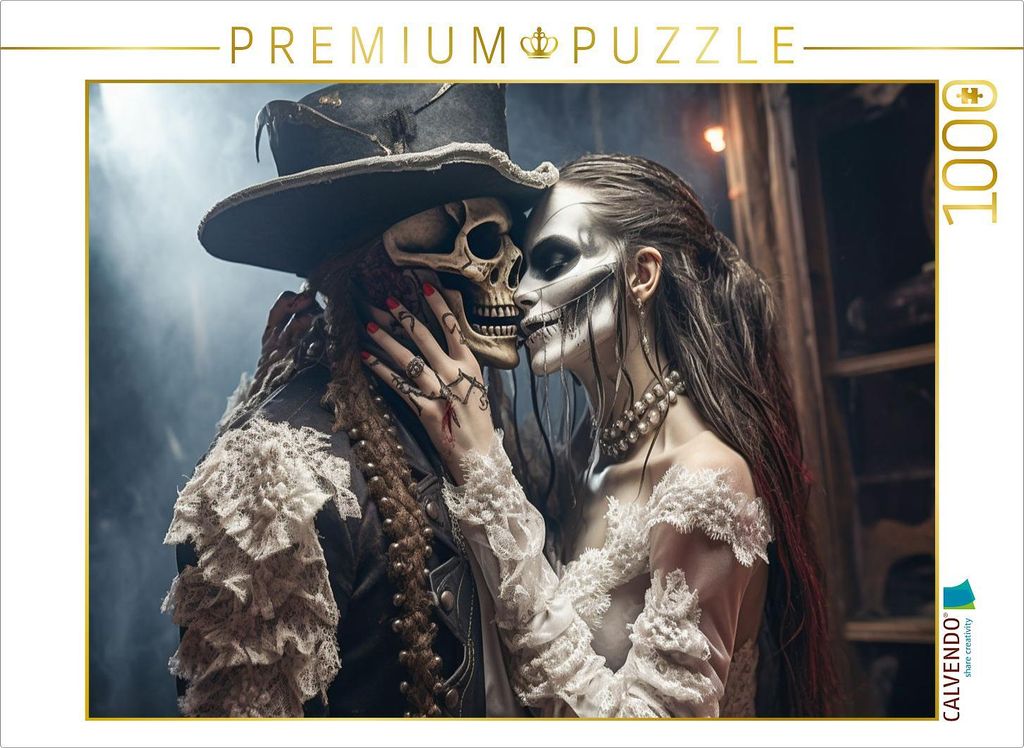 CALVENDO Puzzle "Schwarzer Tod" Blade und "Sturmfrau" Blackheart | 1000 Teile Lege-Größe 64x48cm Foto-Puzzle für glückliche Stunden