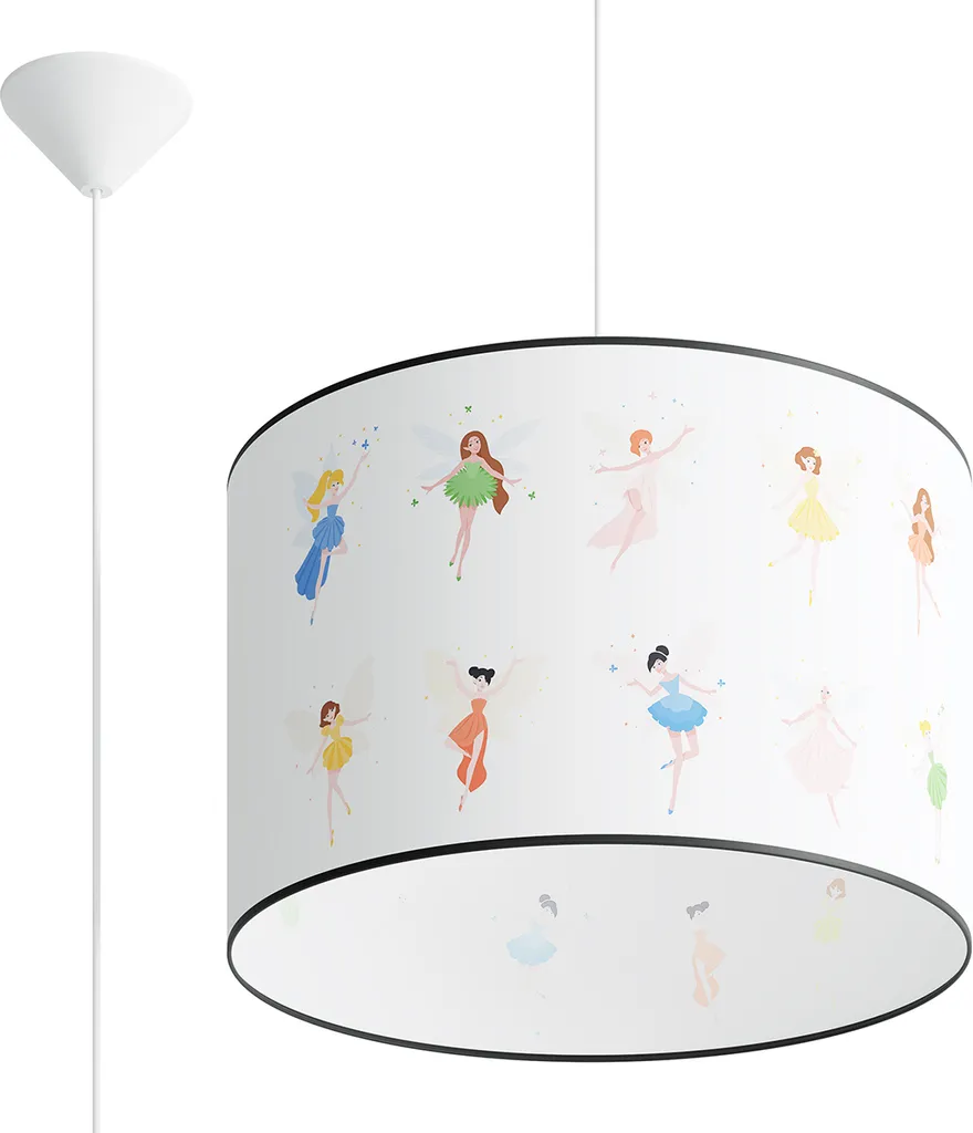 Suspension ELFIKA multicolore Pure Lume 1xE27 15W plastique 95x40x40 cm
