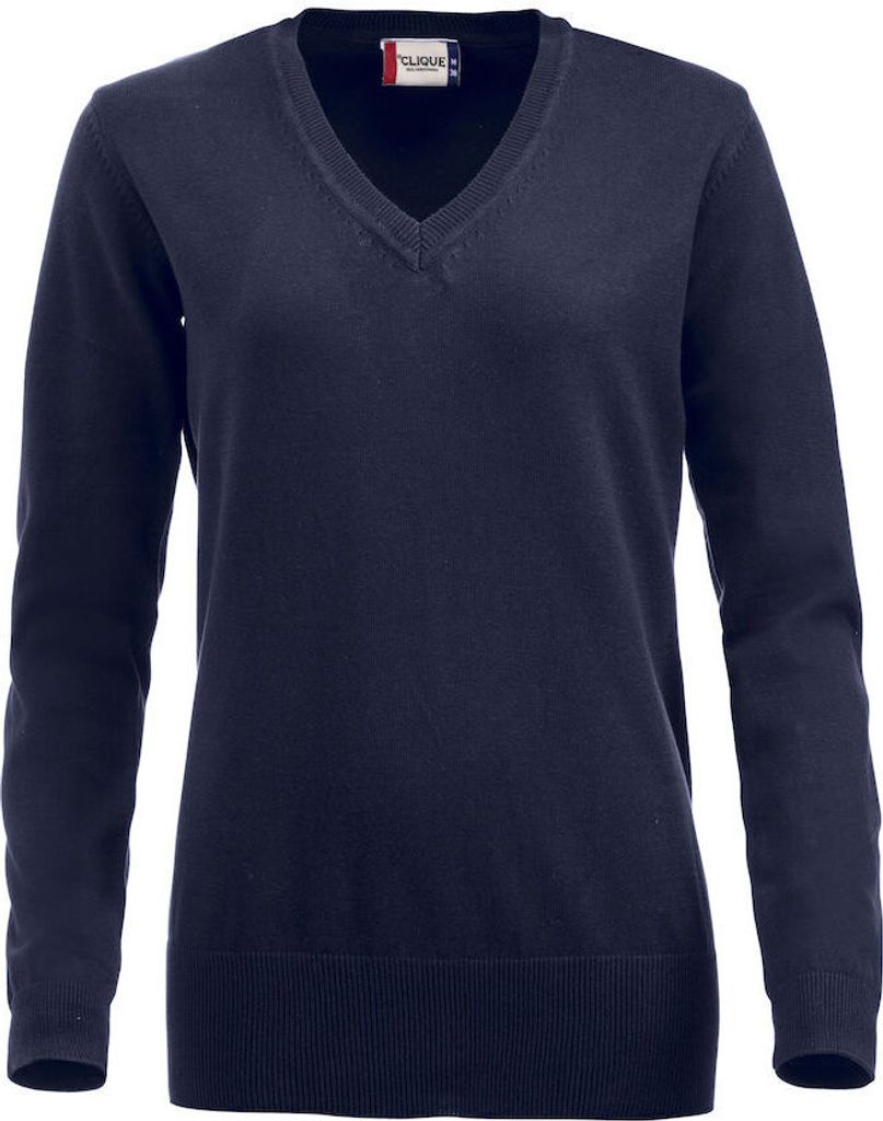 Damen Pullover Aston mit V-Ausschnitt, aus angenehm weichem Strickmaterial