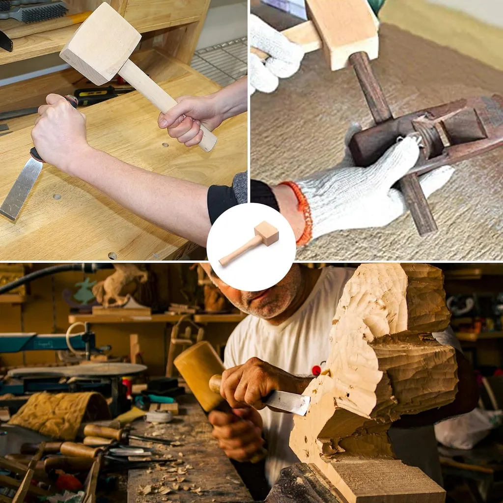 Marteau hêtre 245 mm - Ne marque pas le bois - Solution pour menuisier - 2