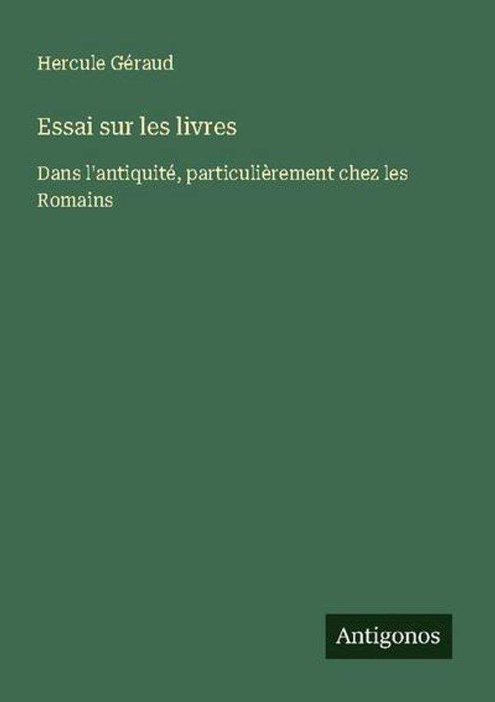 Essay über Bücher