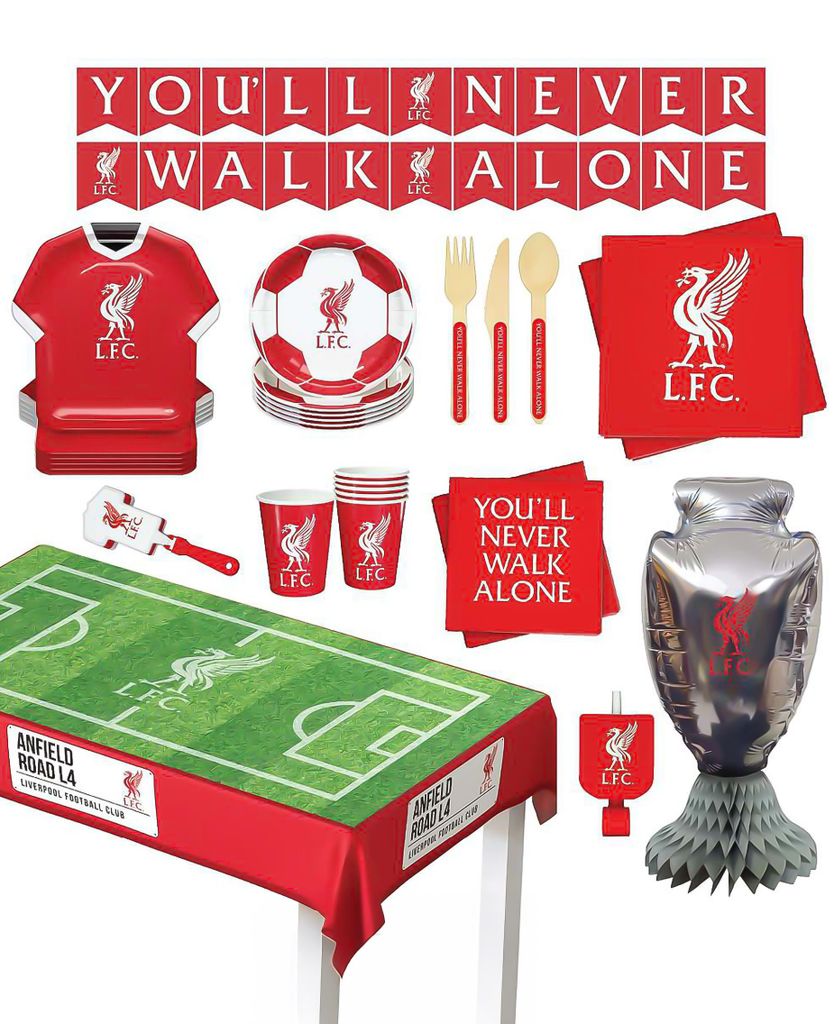 75-teiliges Liverpool FC Geburtstags-Set – Fußball Produktbild  KI-generiertes Bild