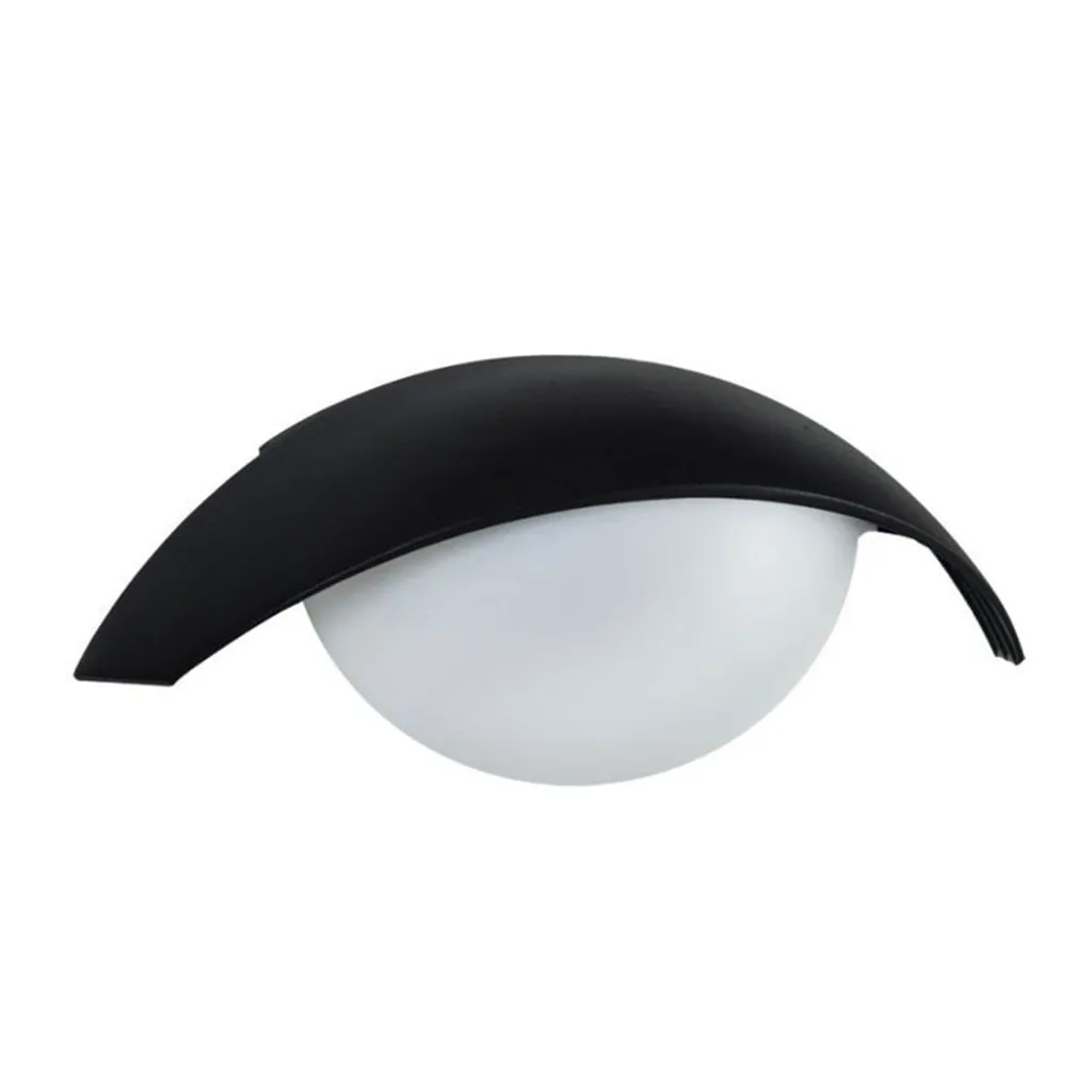 Éclairage extérieur design pour terrasse et entrée applique noire 38 cm