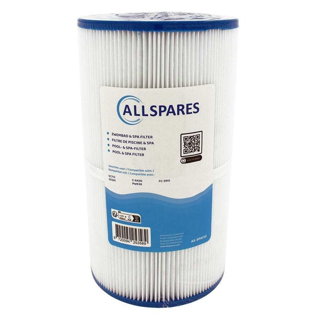 AllSpares Spa Wasserfilter SC712 / 60301 / C-6430