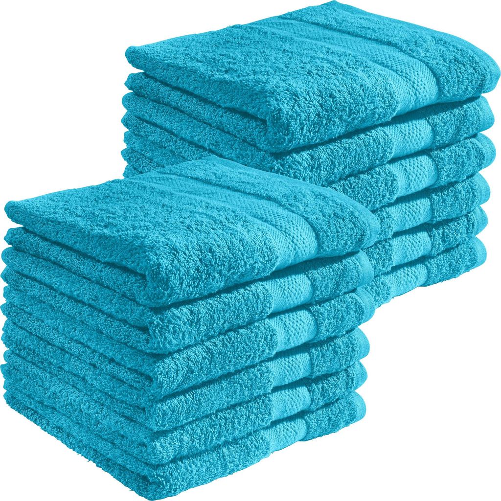REDBEST Handtuch Chicago" 12er-Pack türkis 50x80 cm"