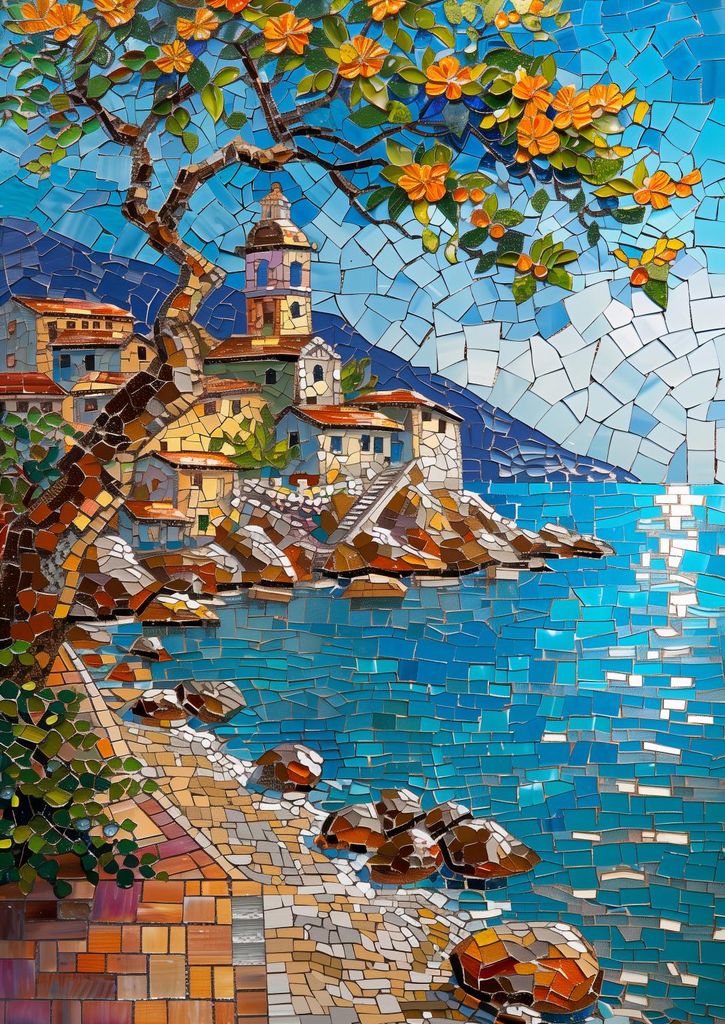 Plakat 29,7x42cm Mosaik-Puzzle
