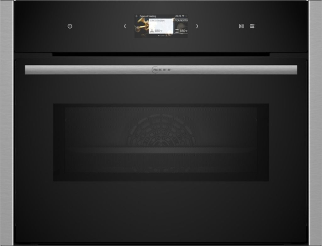 Neff N 90, Kompaktbackofen mit Mikrowelle, 60 x 45 cm, Edelstahl, C24MS31N0