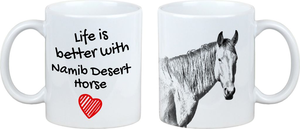 Namib-Wüstenpferd - Tasse mit Pferd, Tasse mit Bild, personalisiertes Geschenk der Marke Art-Dog
