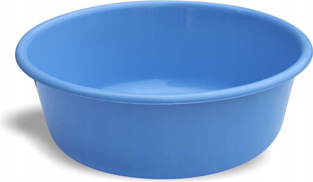 Runde Plastikschüssel 6 l Hellblau Produktbild 