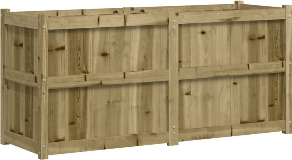 vidaXL Bac à plantes 150x50x70 cm Bois de pin imprégné Image du produit 
