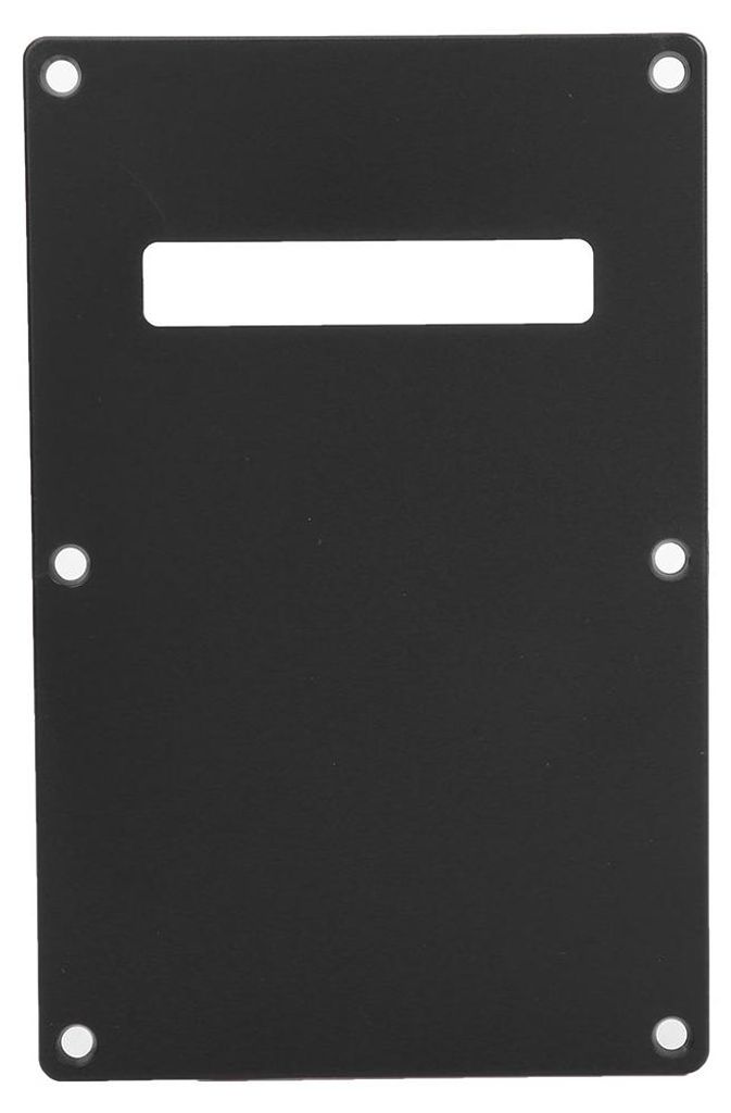 Rückplatte für E-Gitarren, geschlitzte Abdeckplatte, Musikinstrumentenzubehör (schwarz)