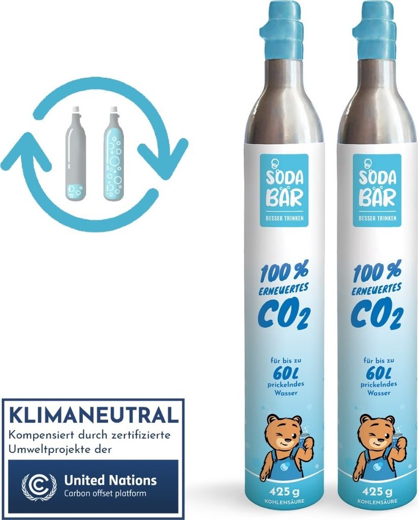 CO2-Zylinder Tausch-Box für SodaStream 2 x 425g (60 l) Produktbild