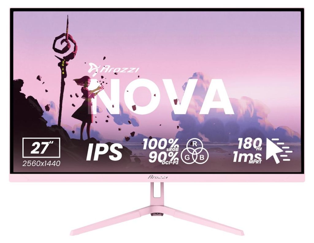 Arozzi Nova 27" Écran Gaming - 2560x1440 - QHD IPS - 180 Hz Image du produit 