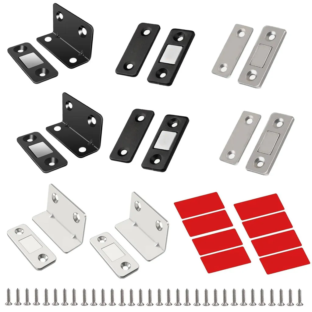 Fermeture magnétique ultra-fine en acier pour portes coulissantes (Lot 8)