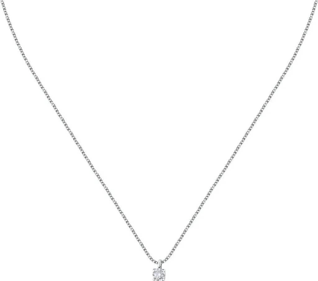 Collier discret en argent massif - Finition brillante Tesori SAIW156