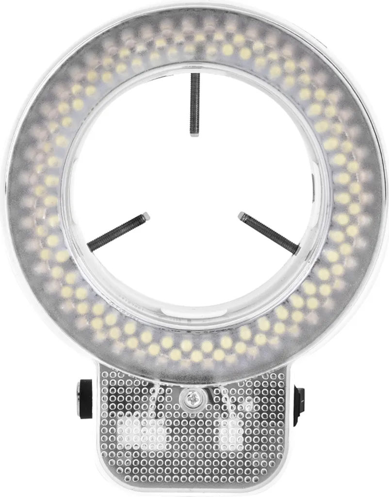 Lampe annulaire à 144 LED réglable pour caméra de microscope binoculaire - 2