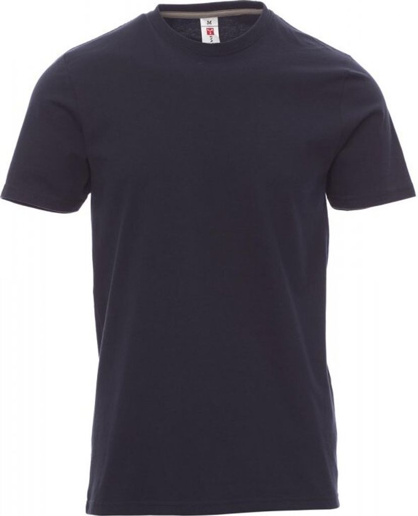 PAYPER T-Shirt SUNRISE – Kurzarm Herren-Shirt aus Baumwolle mit Rundhalsausschnitt, seitlichen Nähten und angenehmer Passform marineblau S