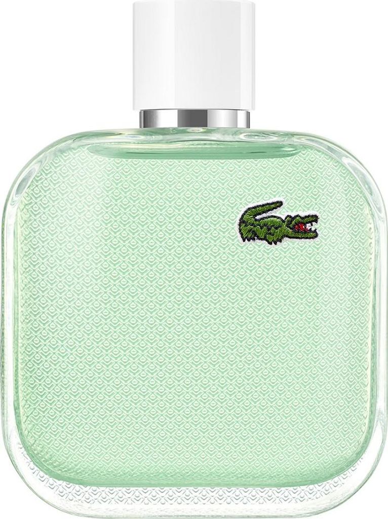 A bottle of Lacoste Eau de Lacoste L.12.12 Blanc Eau Fraiche.