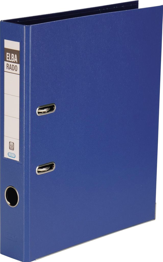 Elba Lever Arch File Rado Plast 50 mm, for A4, PVC Blue, 50 mm, 318 mm, Blau