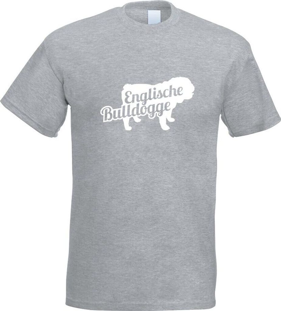 Kiwistar - T-Shirt - Graumeliert - Englische Bulldogge Herren Funshirt Bedruckt Design Sprüche Spruch Motive - mit Motiv Bedruckt - Funshirt Desig...