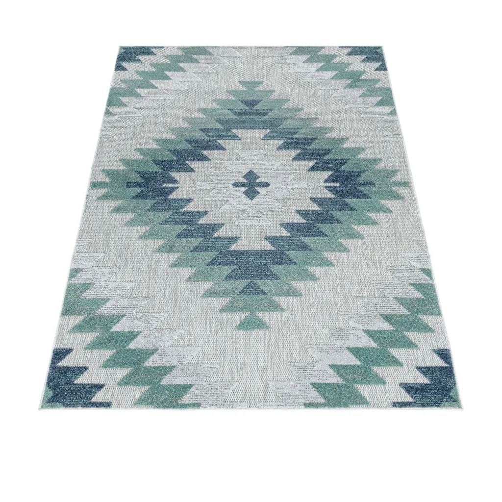Bahama Jaky Tapis Extérieur Intérieur Bleu Rectangle 140x200cm Confort