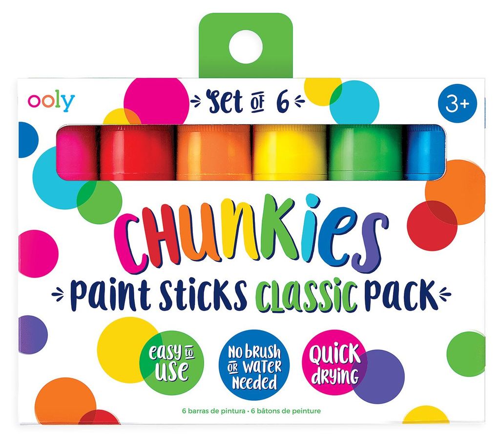 Ooly - Set classico di pastelli Chunkies - 6 colori - Immagine del prodotto 