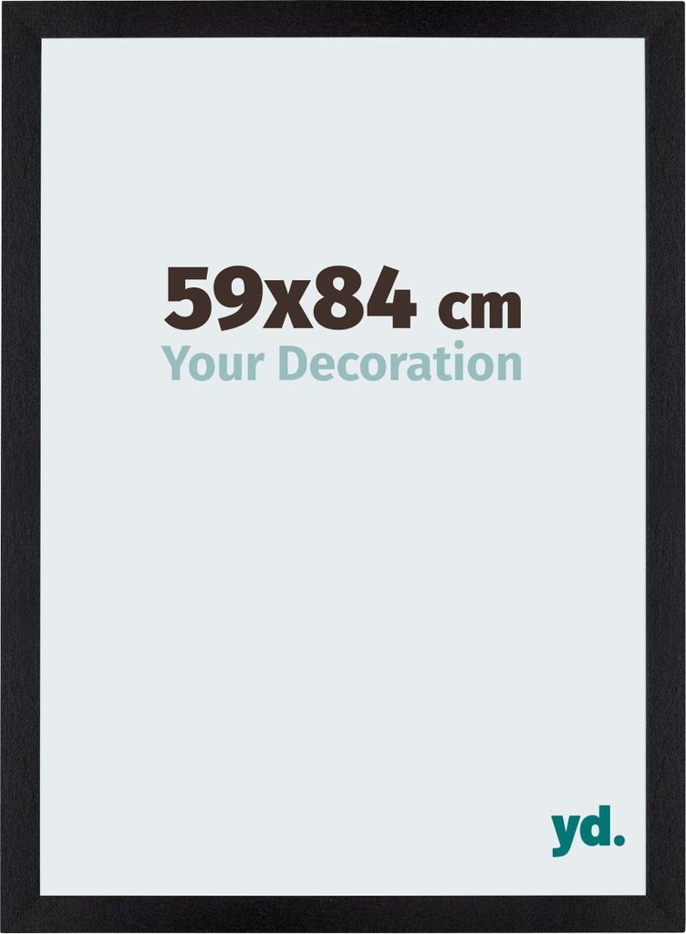 Puzzlerahmen 59x84 cm - Schwarz Matt - MDF - Mura