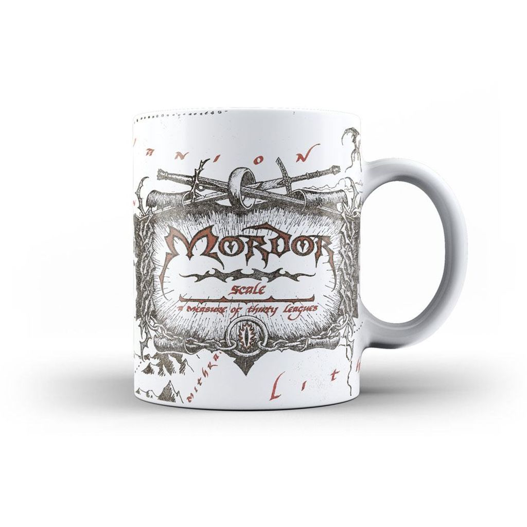 Der Herr der Ringe Keramiktasse – Mordor Karte – ca. 315 ml