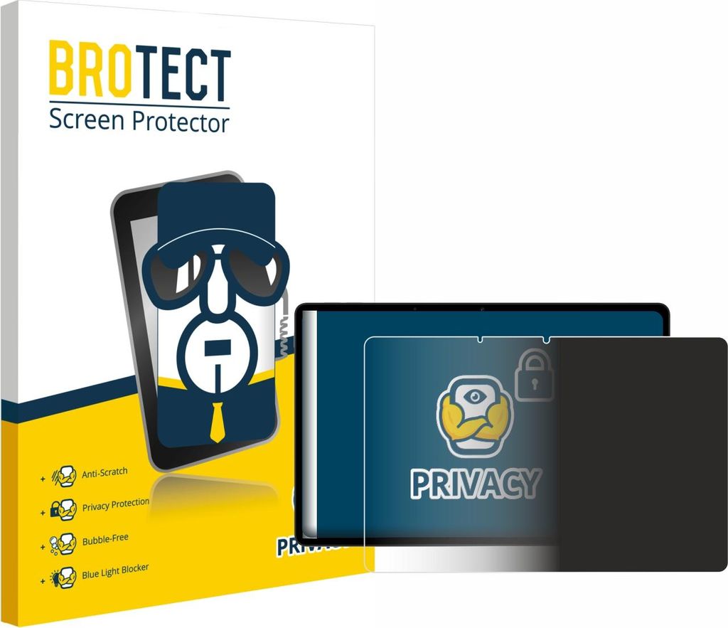 BROTECT Sichtschutzfolie für Oppo Pad SE Anti-Spy Privacy Sichtschutz Blickschutz Folie Blaulicht-Schutz