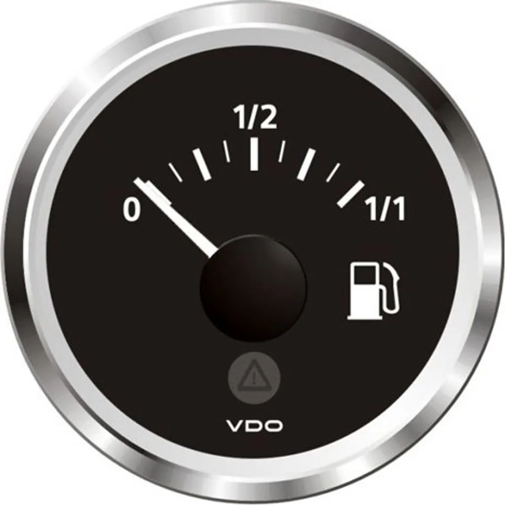 Jauge à carburant VDO VLB 0-1/2-1/1 RB 52mm pour réservoir de bateau