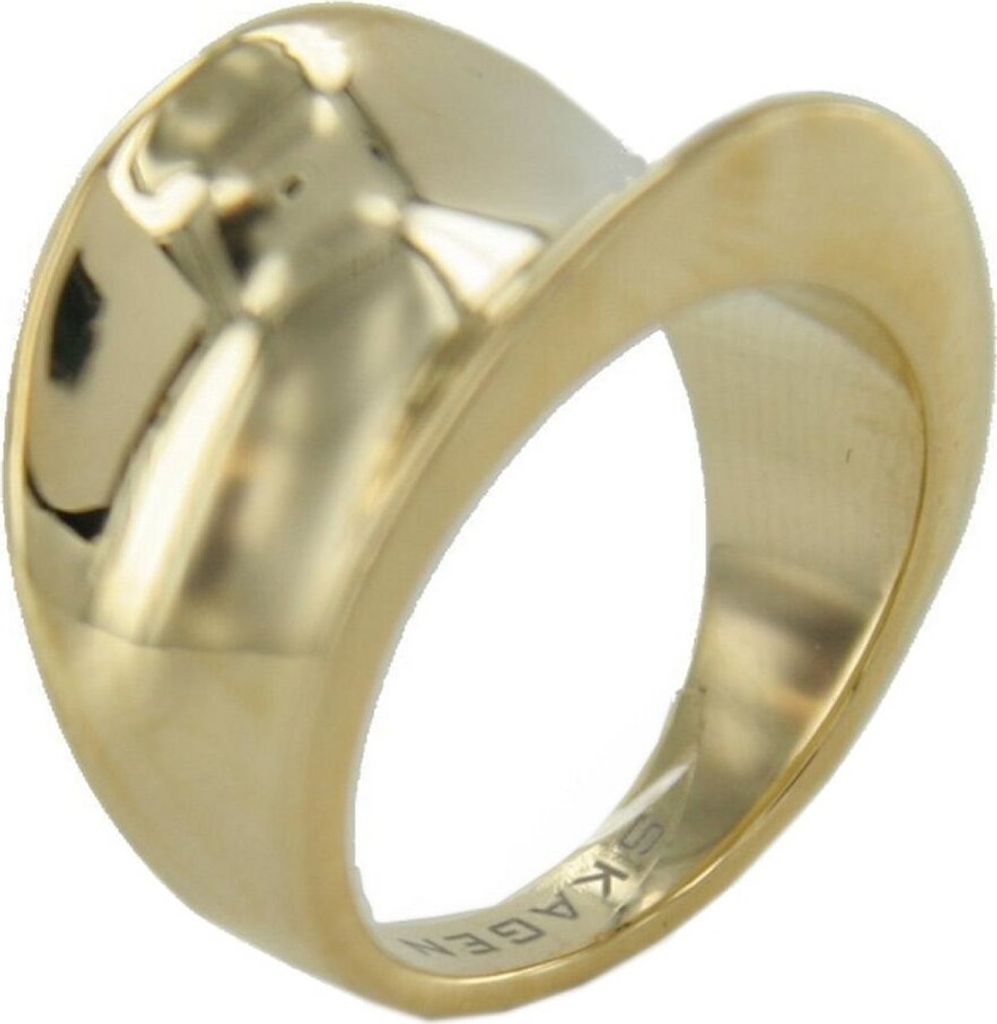 Skagen Damen Ring Concave Shiny gold JRSG001 S8 Gr. 57 (18,1)