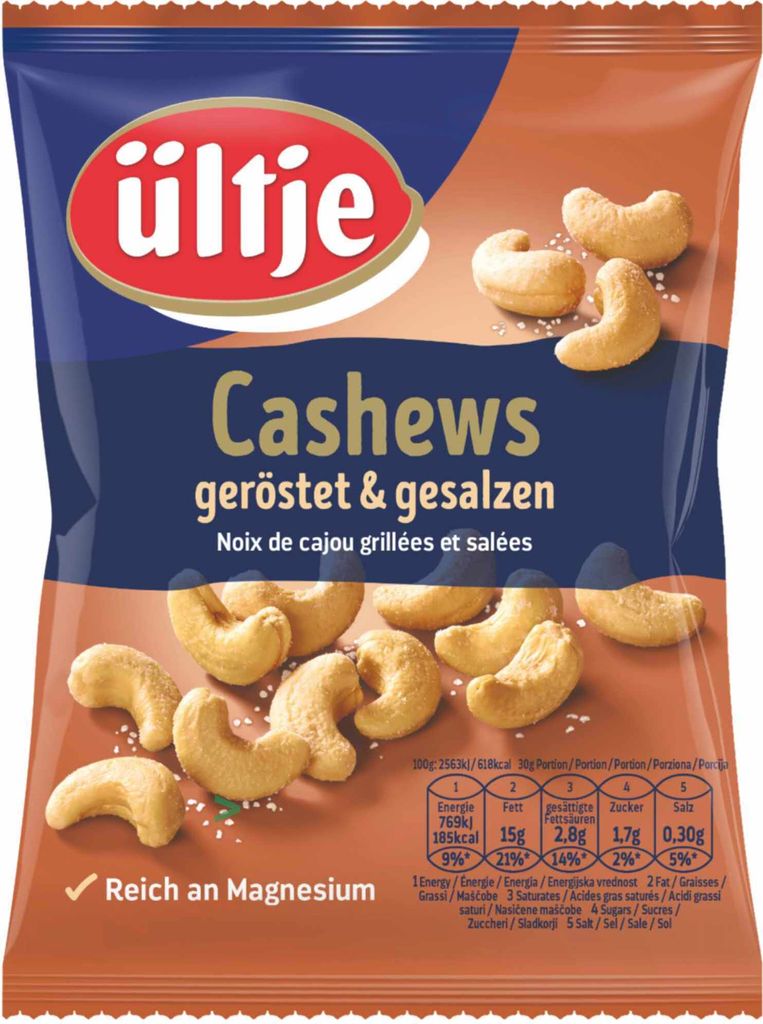 ültje Cashews geröstet und gesalzen 6er Pack (6x150g Produktbild 