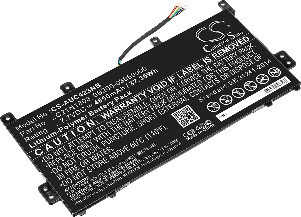 TECHTEK Batteria Li-Polymer 38Wh per Asus Chromebook C423NA C21N1808