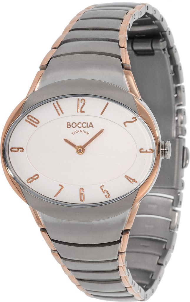 A studio shot of a women's wristwatch.